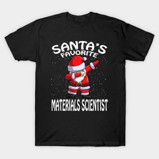 Santas Favorite Materials Scientist Christmas T-Shirt